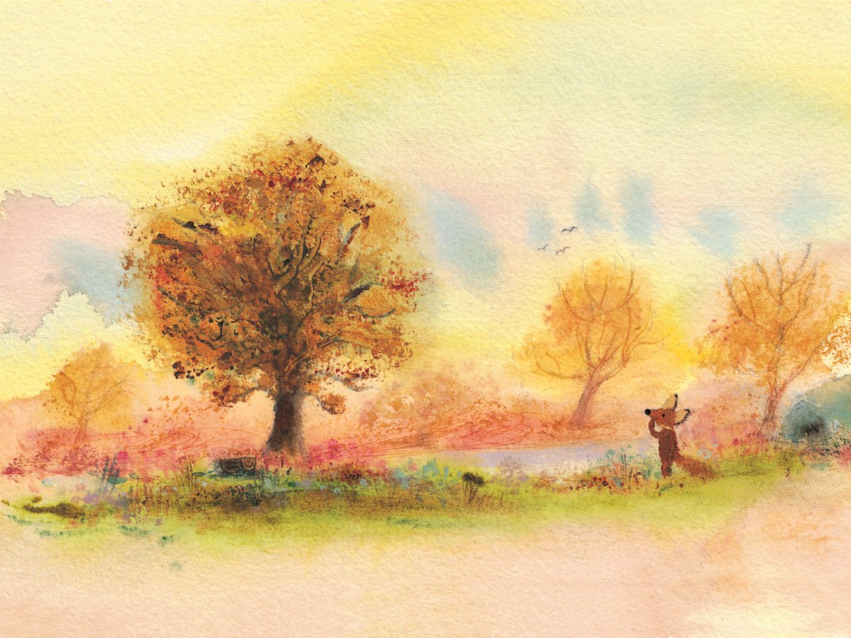 RawlinsonJulia's tweet photo. Fletcher's tree came down in February's storms, but this oak in #AbbeyFields #Kenilworth reminded me of it today (Illustration by @TiphanieBeeke from Fletcher and the Falling Leaves) #FletchersFourSeasons #FletcherAndTheFallingLeaves https://t.co/LeXwQGMIkx