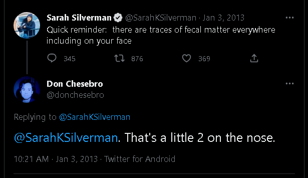 donchesebro's tweet photo. In case Twitter doesn't make it to the 10th Anniversary of the punniest non-celebrity reply to a celebrity observational humor tweet... https://t.co/mdhM9eIZYC
