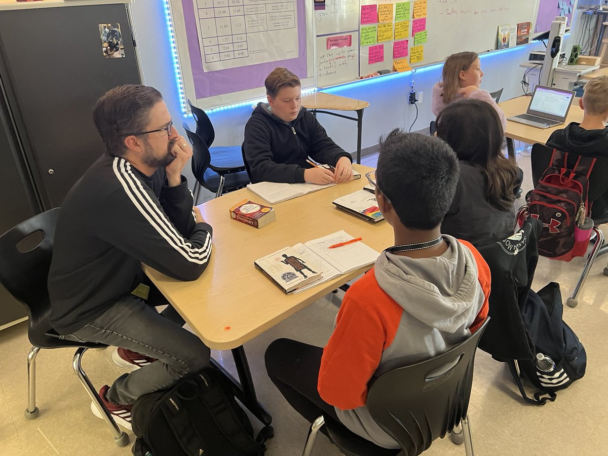 DrGuerrero17's tweet photo. the Friday before break, but our students and teachers are working hard and building connections! @KellerISD @TimberviewMS #SoarTogether #OneTimberview https://t.co/3oGCv8IeAw