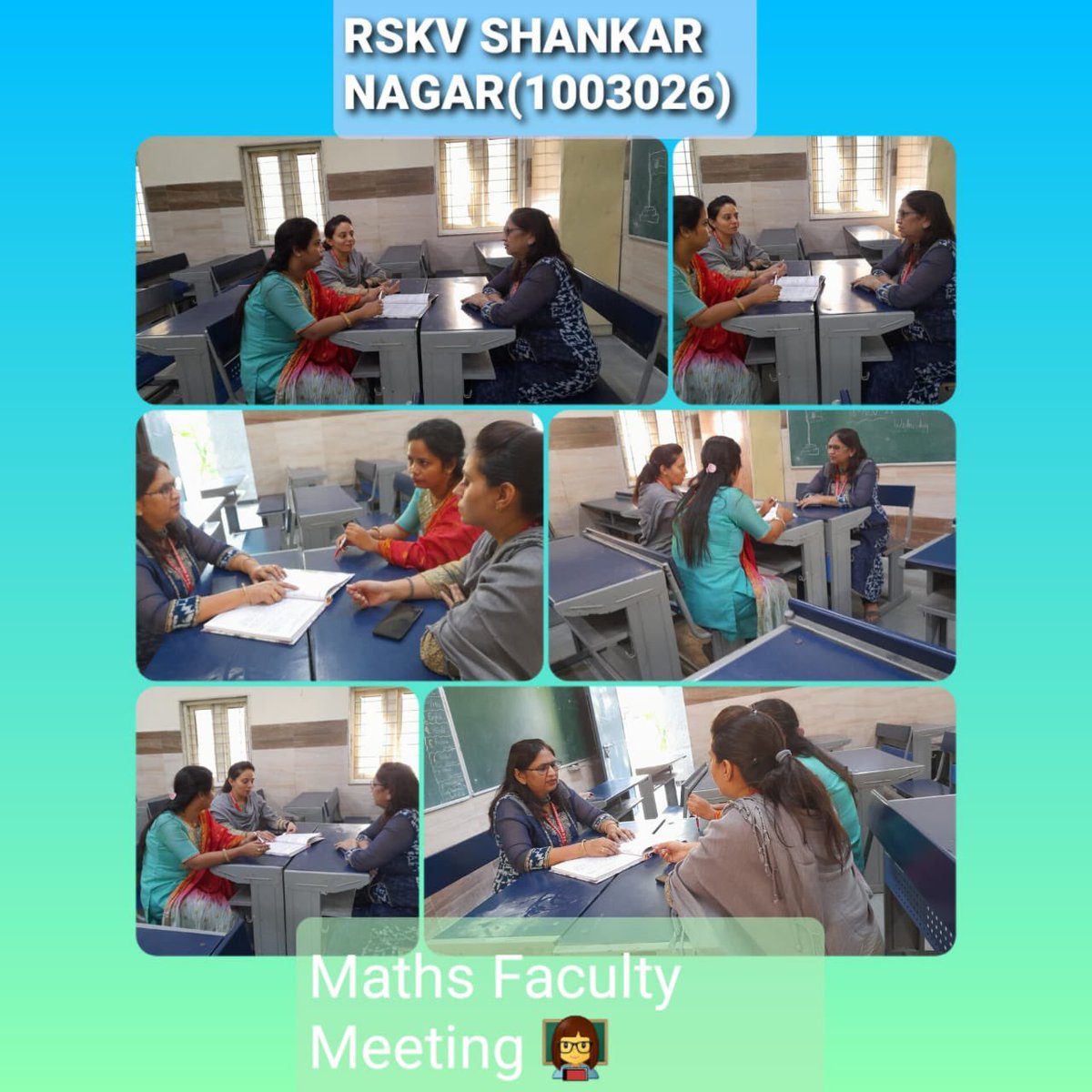 skv1003026's tweet photo. Faculty Meetings in progress #English,Maths & Happiness #arduous teachers #planning #learning and collaboration
@skv1003026 @PbpandeyB @HappinessDelhi @Amit1983sh @NarulaHarbeer https://t.co/XeRP6FBaKI