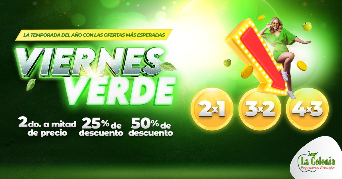lacoloniahn's tweet photo. Dinos que es lo que más disfrutas de comprar en La Colonia cuando tenemos nuestros  #VIERNESVERDE ¡No olvides utilizar el Hasthtag #VIERNESVERDE y darle retweet a esta publicación y estarás participando en el sorteo de una tarjeta de regalo. https://t.co/EH1uDOeN3p