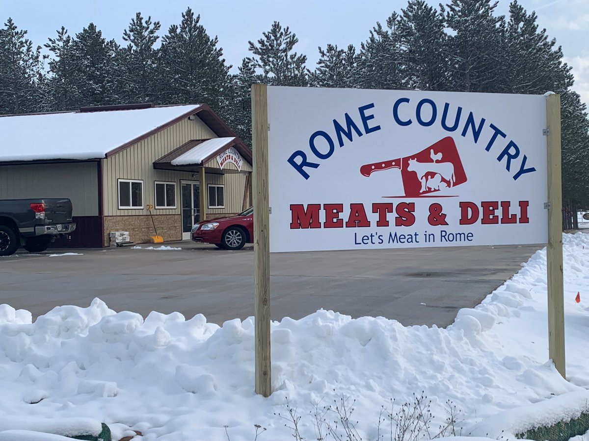 VisitRomeWI's tweet photo. The excitement is mounting! Rome Country Meats &amp; Deli is opening their doors Monday at 9am. Located in the Rome Town Center.. https://t.co/nkMve2JO18