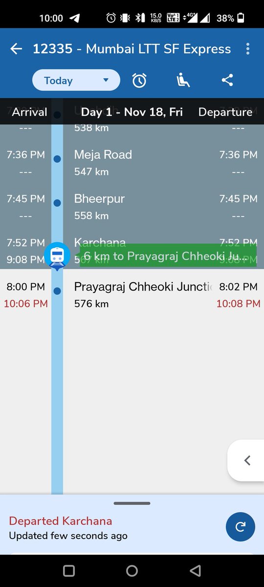 tauseef1983's tweet photo. Sir,Travelling in Train number 12335,Train is standing more than two hour in outer at Pcoi jn.And this is routine.PLEASE DO THE NEEDFUL https://t.co/UoZ1yJKZRX