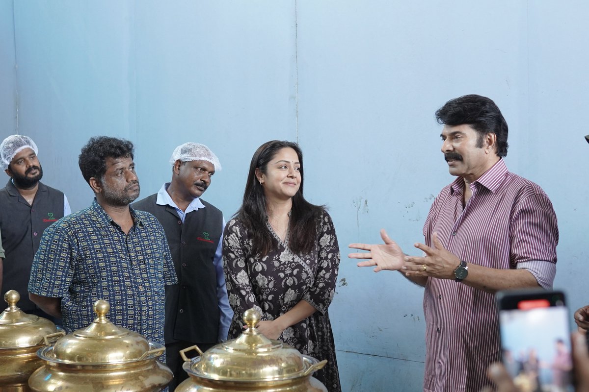 mammukka's tweet photo. Completed my portions for @KaathalTheCore. Enjoyed working with a very vibrant team.

#JeoBaby #Jyotika #KaathalTheCore @MKampanyOffl https://t.co/UACUikhtii