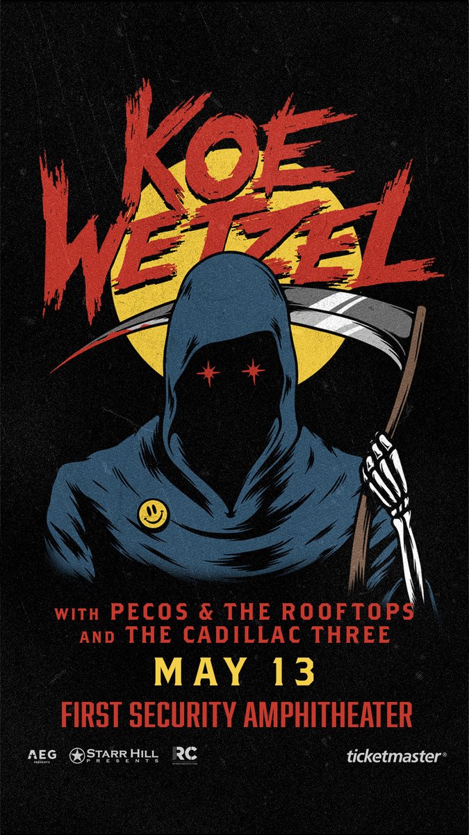 𝕆𝕟 𝕊𝕒𝕝𝕖 ℕ𝕠𝕨! 📣  Get your tickets before they are gone!

🎟 Ticket Link: ticketmaster.com/event/1B005D69…

Koe Wetzel Road to Hell Paso Pt. 1 Tour
🗓 May 13, 2023 - Gates open @ 6PM
📍 First Security Amphitheater

#koewetzel #rock #countryrock #LittleRock #Arkansas #exploreLR