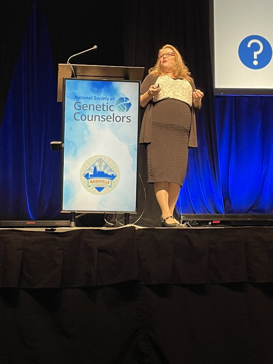 Adam Buchanan (@adambuchanan76) on Twitter photo Our very own <a href="/Alanna_Rahm/">Alanna Kulchak Rahm, PhD CGC</a> presenting on implementation science at #NSGC2022! Our very own <a href="/Alanna_Rahm/">Alanna Kulchak Rahm, PhD CGC</a> presenting on implementation science at #NSGC2022!