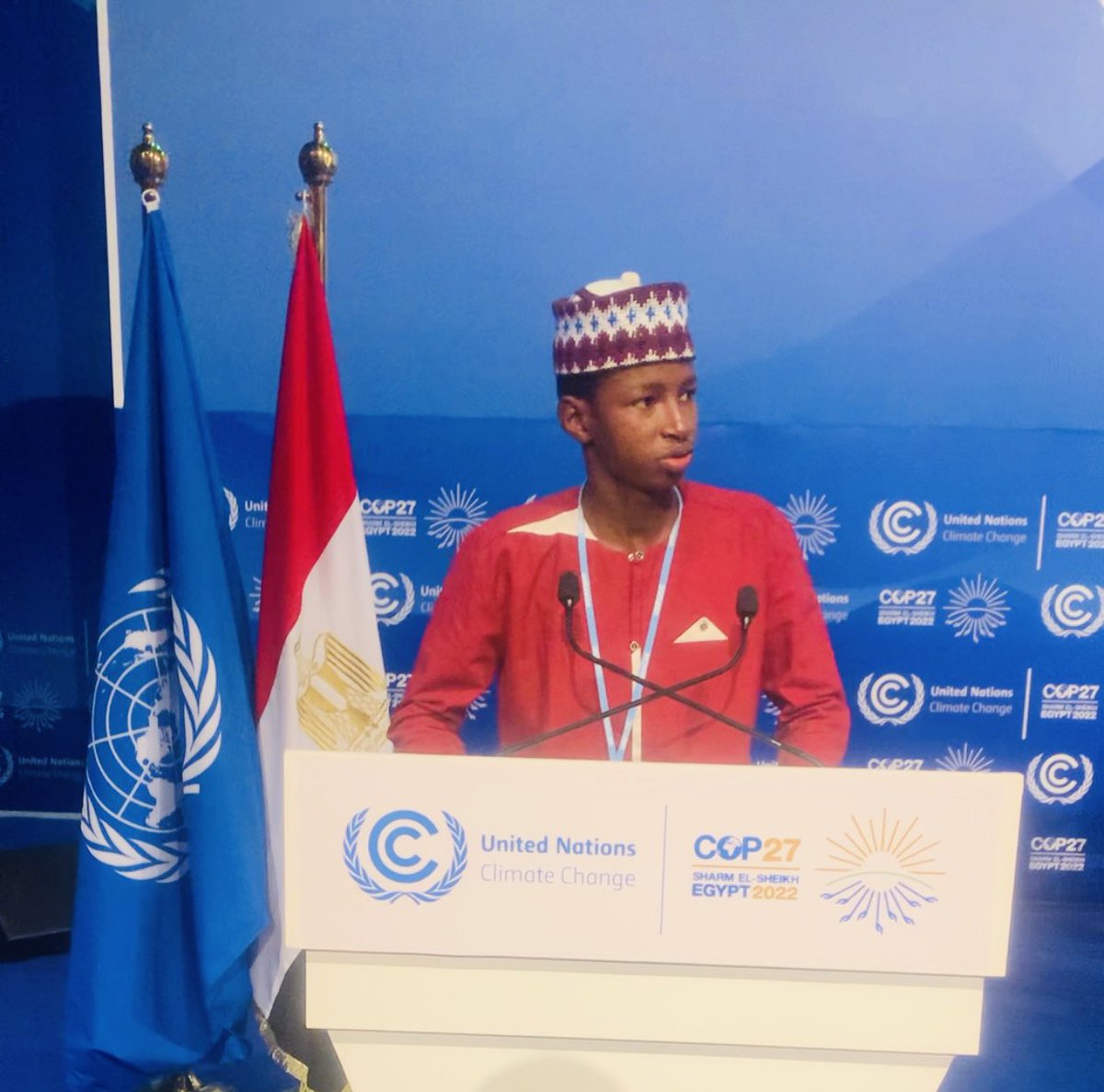 amasada2's tweet photo. « It’s time to stop the geopolitical game, to mobilize the required political will and make concrete actions for loss and damage! »
#Stand4Climate #TheCallOfDuty #ClimateJusticeNow #TheFaceOfChange #COP27 https://t.co/sEvBkcrbx2