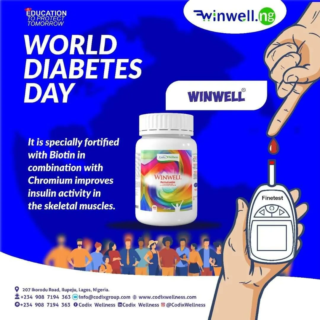 Winwellng's tweet photo. TGIF!!!!
In the management of Diabetes Codix has you covered.
Check https://t.co/emUwfVyR81 to get our products.
CodixCare
#wellness #codixwellness #diabetes #wdd #tgif https://t.co/Z7GMx6ExSR