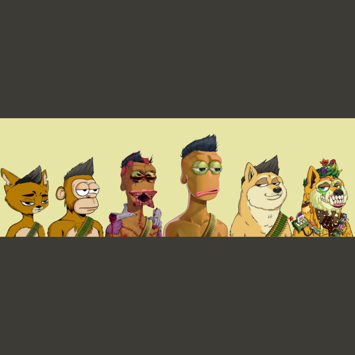 JustBeJalen's tweet photo. Full set Friday? @BoredCatBC @SimpApeYC @RareApepeYC @DogeClub_NFT 🐱🍩🧟‍♂️🐸🐕

( Had to update my banner lol ) https://t.co/MpxoD6lcjN