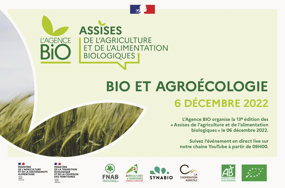 agence_bio's tweet photo. 🗓SAVE THE DATE !
La 13 édition des Assises de l’agriculture et de l’alimentation biologique c’est le 6 décembre ! Un événement organisé par l’@agence_bio et ses partenaires ! #BioPourTous #BioReflexe https://t.co/vO0ZCtF1Pv