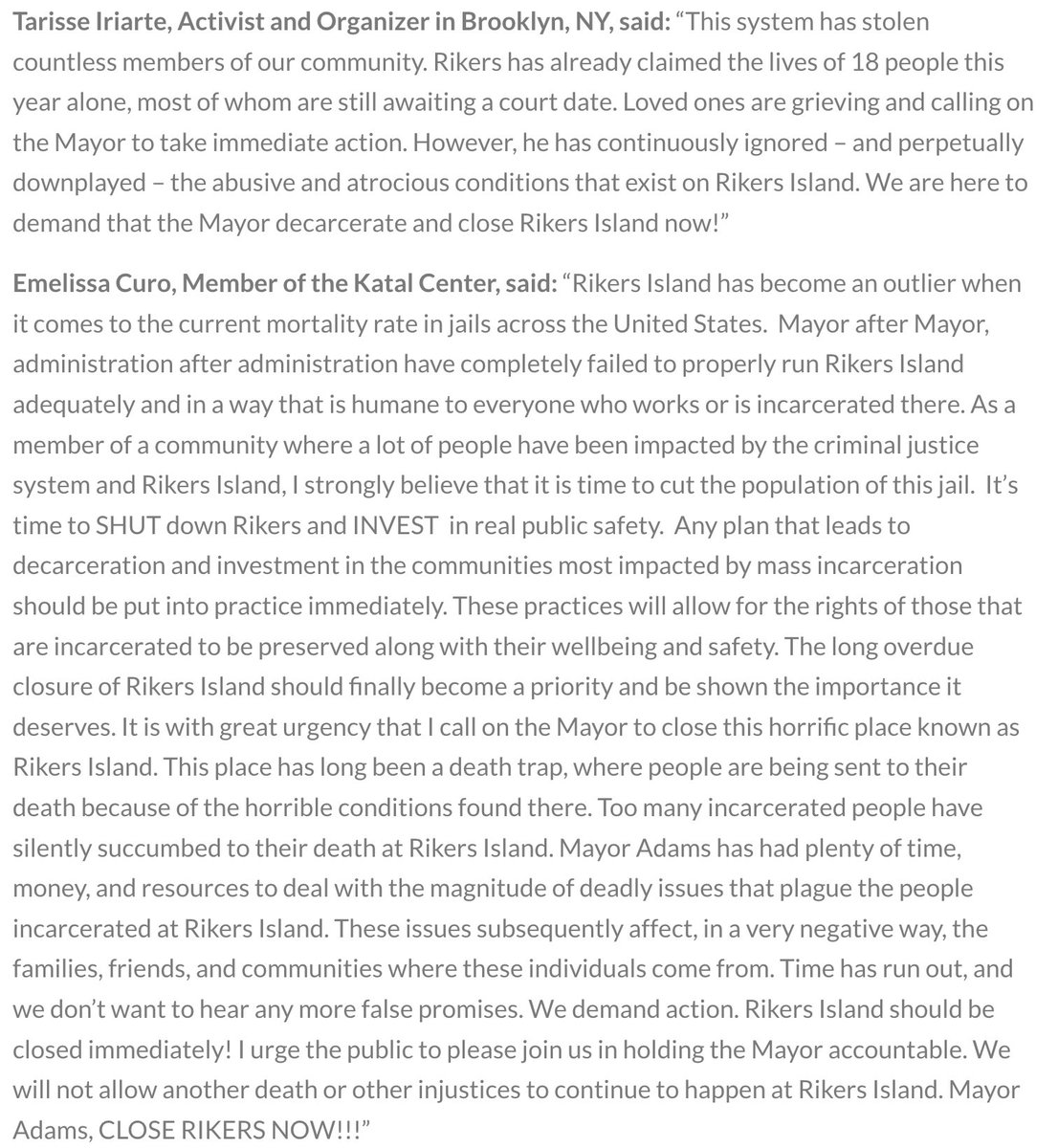katalcenter's tweet photo. Our member @constantlyaries discusses how these practices affect communities and families. More from Tarisse an organizer in Brooklyn on how these practices cause more harm than good. https://t.co/IA8hkf8qK4