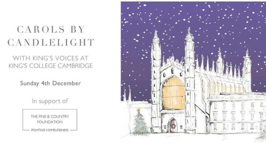 ❄️Join us on Sunday 4th December for Carols by Candlelight at King's College, hosted by <a href="/FandCFoundation/">Fine & Country Foundation</a>. 

🎄A huge thank you to Fine &amp; Country for your continual support of our organisation. 

🎁Buy your tickets here: eventbrite.co.uk/e/carols-by-ca…