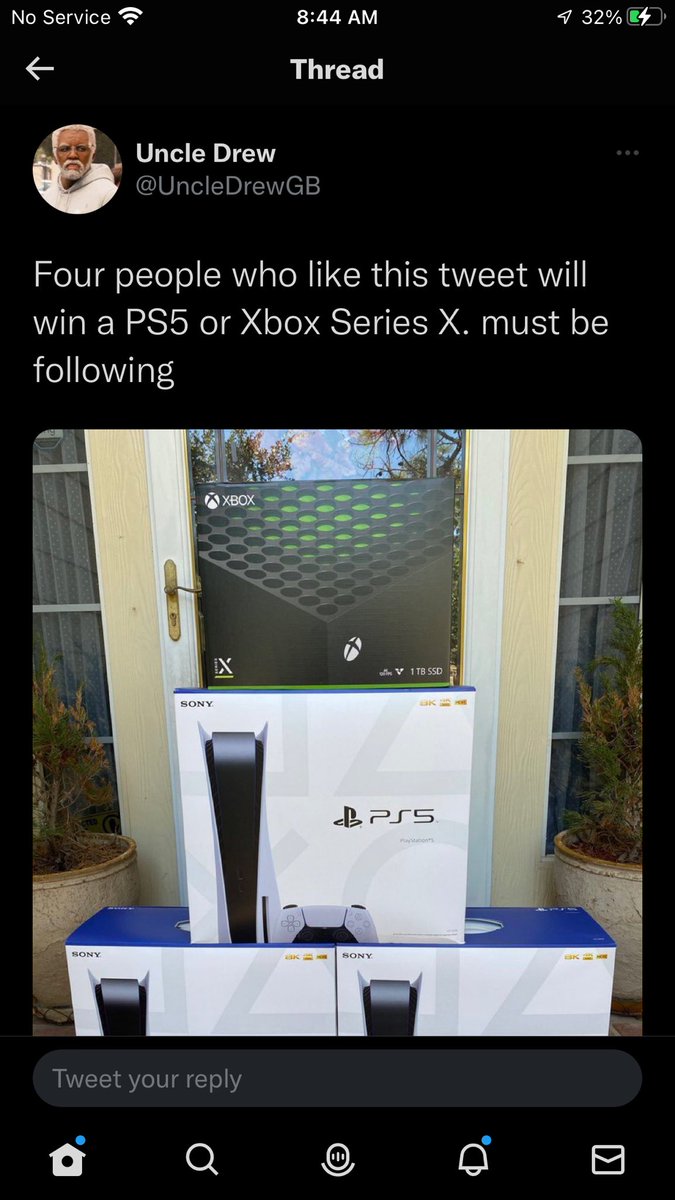 StaccTa's tweet photo. @UncleDrewGB I hope i win i could get my sons game console https://t.co/XOb22GBVaI
