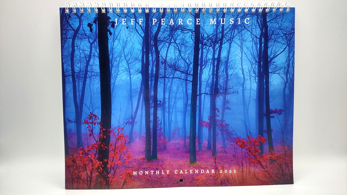 I'm happy to reveal the first ever Jeff Pearce Music calendar!  This is a high-quality printed calendar with each month featuring a different image that I've used on past albums/singles/EPs.  Available at jeffpearceshop.com where there's also a BIG sale on cd's until 12/2!