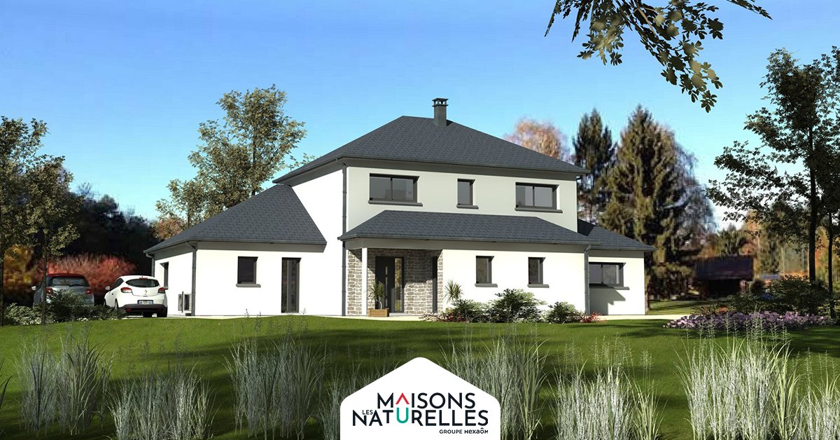 Coup de ❤️ pour ce modèle de maison, signé Maisons les Naturelles, et son allure magistrale ✨

#Construction