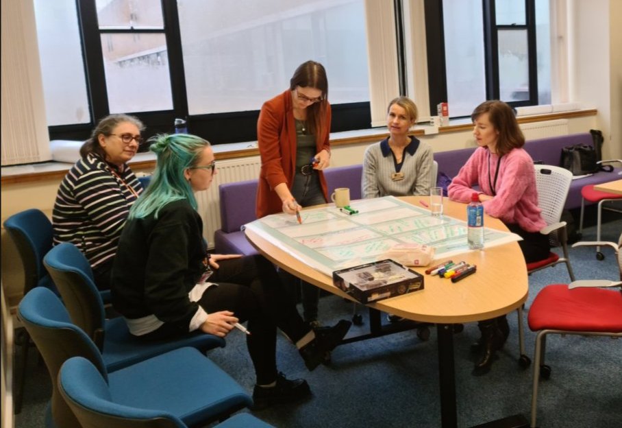 We're back to running #RLO #ASPIRE storyboarding workshops using the old pen and paper. We've missed it! Not to mention a good supply of biscuits!