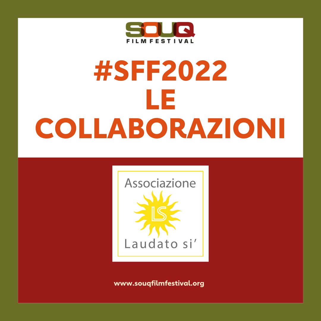 L'edizione 2022 del SOUQ Film Festival è realizzata in collaborazione con l'Associazione Laudato Si', con cui la <a href="/casadellacarita/">Casa della Carità</a> collabora da tempo per l'approfondimento dei temi legati all'ecologia integrale, a partire dall'Enciclica "Laudato Sì" di Papa Francesco.