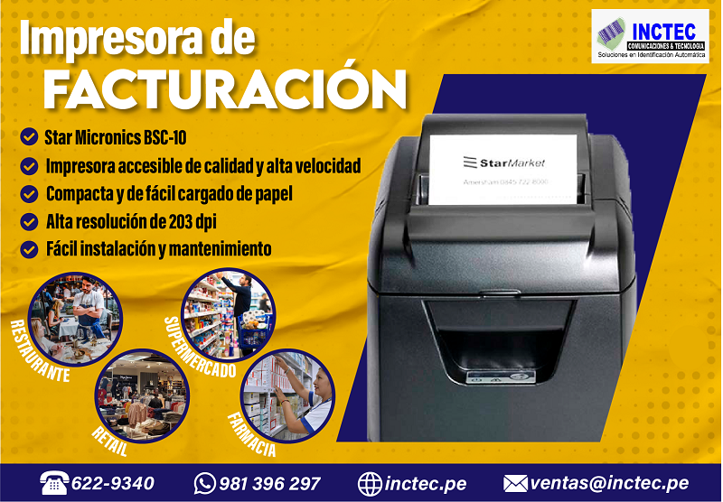inctec_sac's tweet photo. Emita Boletas y Facturas Electrónicas de manera Rápida y Sencilla, en Inctec contamos con Las mejores impresoras para sistema de ventas e imprimir comprobantes de Pago.
Consigue aquí las mejores impresoras e insumos que necesitas en tu empresa.
Pedidos👉📲Whatsapp : 981396297 https://t.co/yx2gTsSxRB