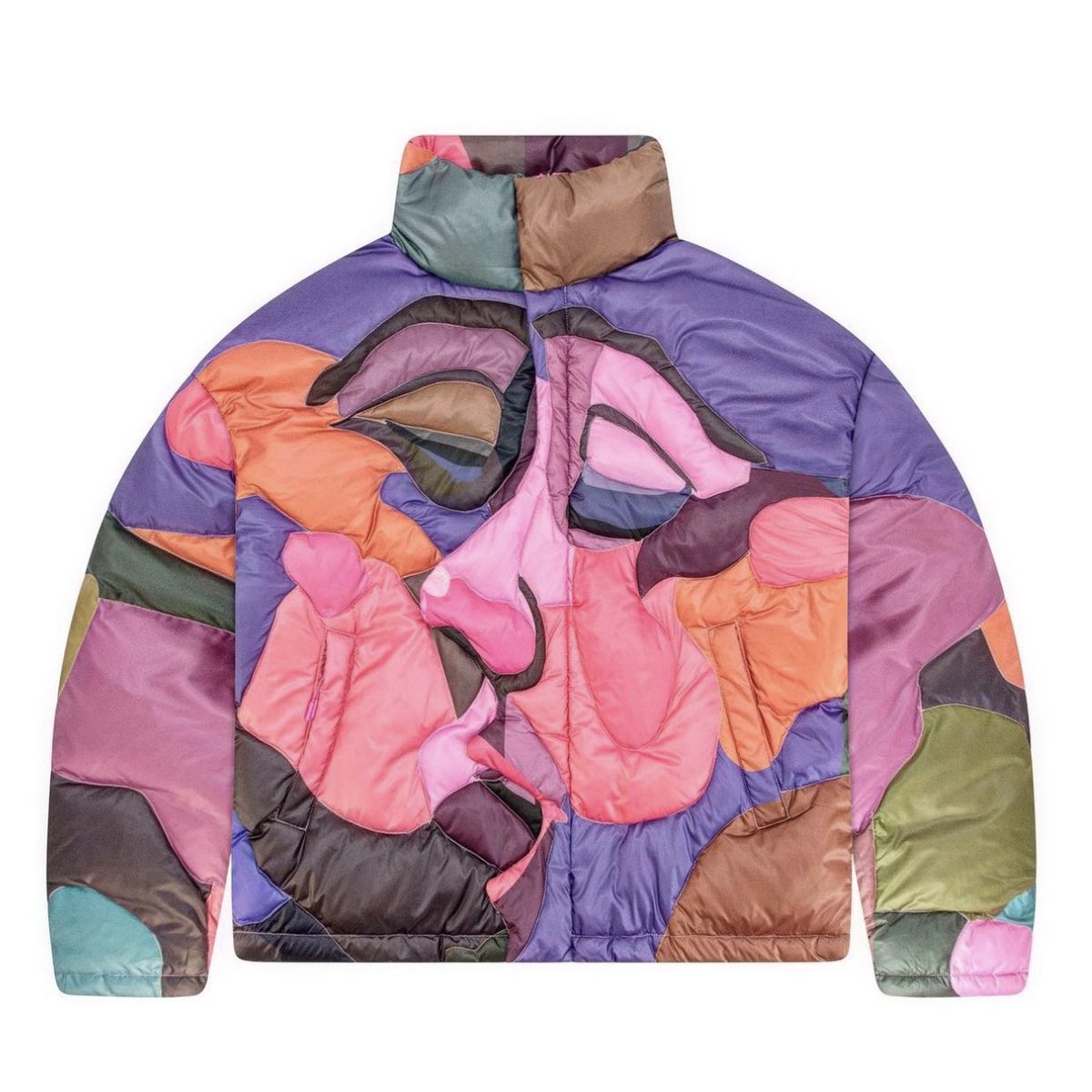 StreetFashion01's tweet image. The KidSuper “Kissing” Puffer Drops Tonight!🖤