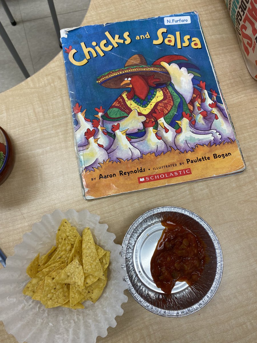 In Groovy Grade 1 today we had a chips and salsa party to remind us to use salsa words and not boring ketchup words in our writing! We also talked about using our senses too! We used Chicks and Salsa by Aaron Reynolds as our inspiration! Olé! 🌶
<a href="/NicoleFurfaro2/">Nicole Furfaro</a>
<a href="/FalconFeat/">St. Francis</a>
#