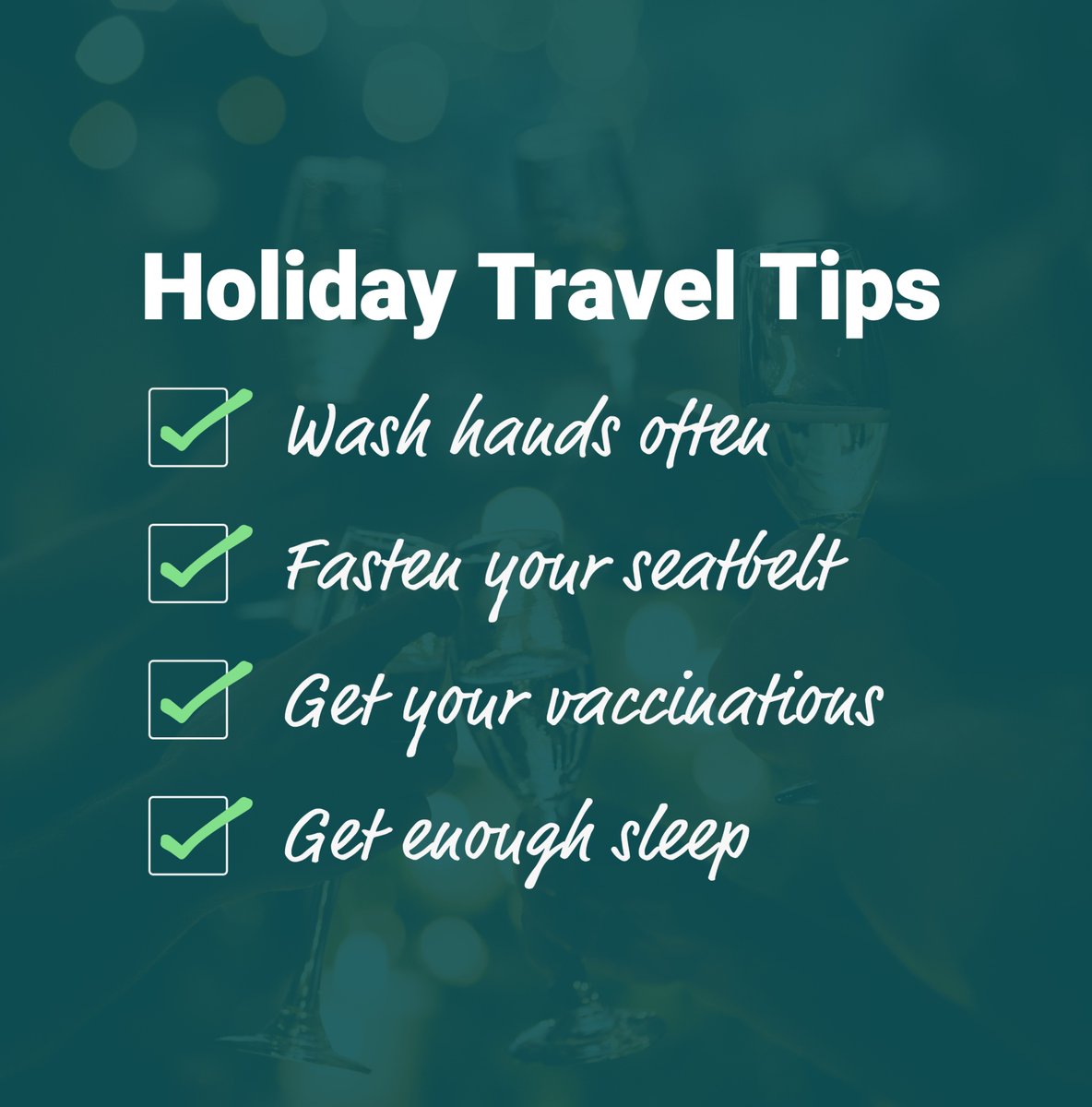 Are you ready to hit the road—or the skies—this holiday season?🚙🌨

Help keep yourself and your loved ones healthy with these travel tips!