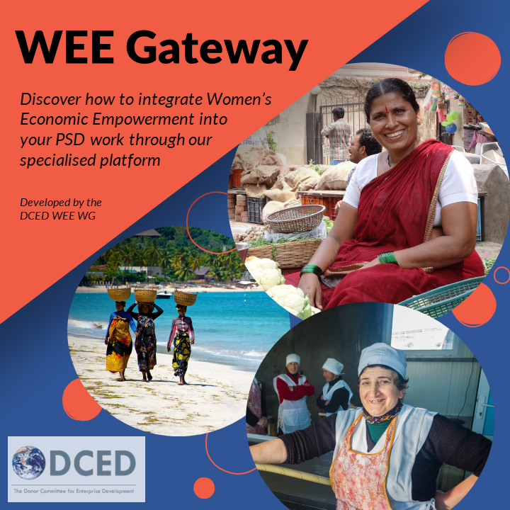 Check out the new WEE Gateway from the DCED WEE WG! bit.ly/3EIwbOW

Highlights include animated video content, tips for including men in WEE, a guide on integrating WEE throughout the project cycle, case studies of success, and a resource library with handy summaries.