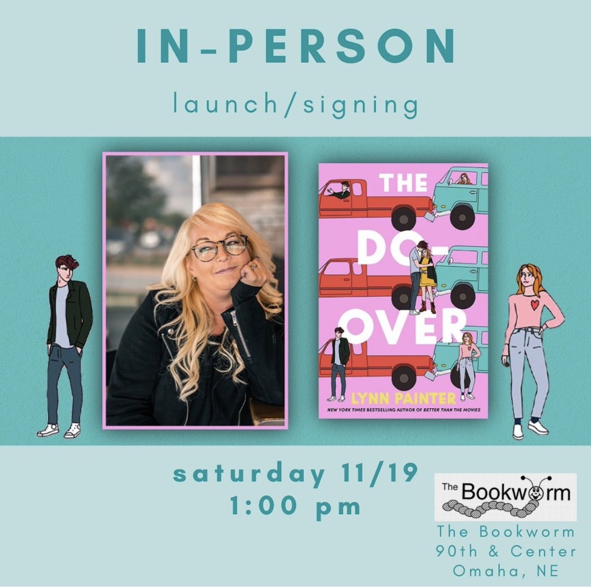 Come see me tomorrow!!! 1pm at @BookwormOmaha Can’t wait!!!💖💖💖💖💖