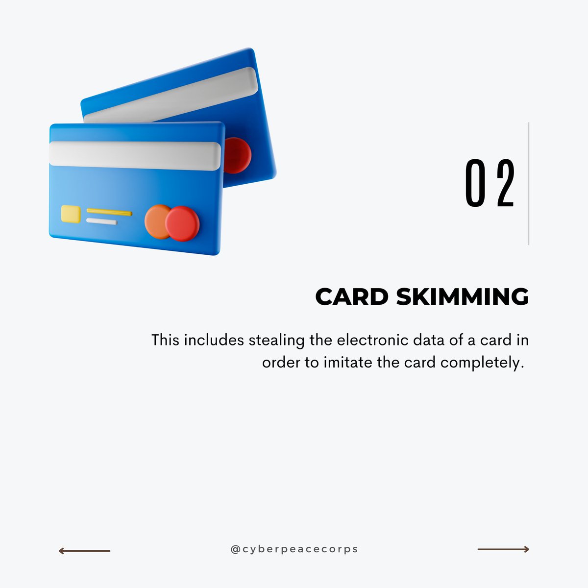 cyberpeacecorps's tweet photo. ATM fraud is a scam where a criminal uses ATM card of another person to withdraw money instantly from that account. Read this post to know 3 types of #ATMFrauds. 

#FightTheFraud #CyberPeace☮️ #CyberSecurity https://t.co/mLX6BxZSdx