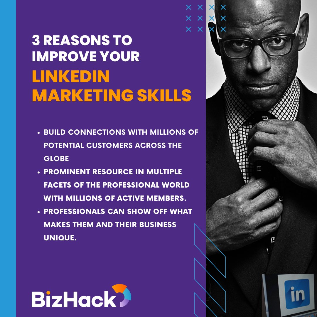BizHackAcademy's tweet photo. LinkedIn provides many other advantages that make it an important asset to add to your digital marketer’s toolbox. Read on to learn new LinkedIn tips and why now is the perfect time to invest in improving your LinkedIn marketing skills: https://t.co/OPEsn2dudO https://t.co/FGO7GifR4e