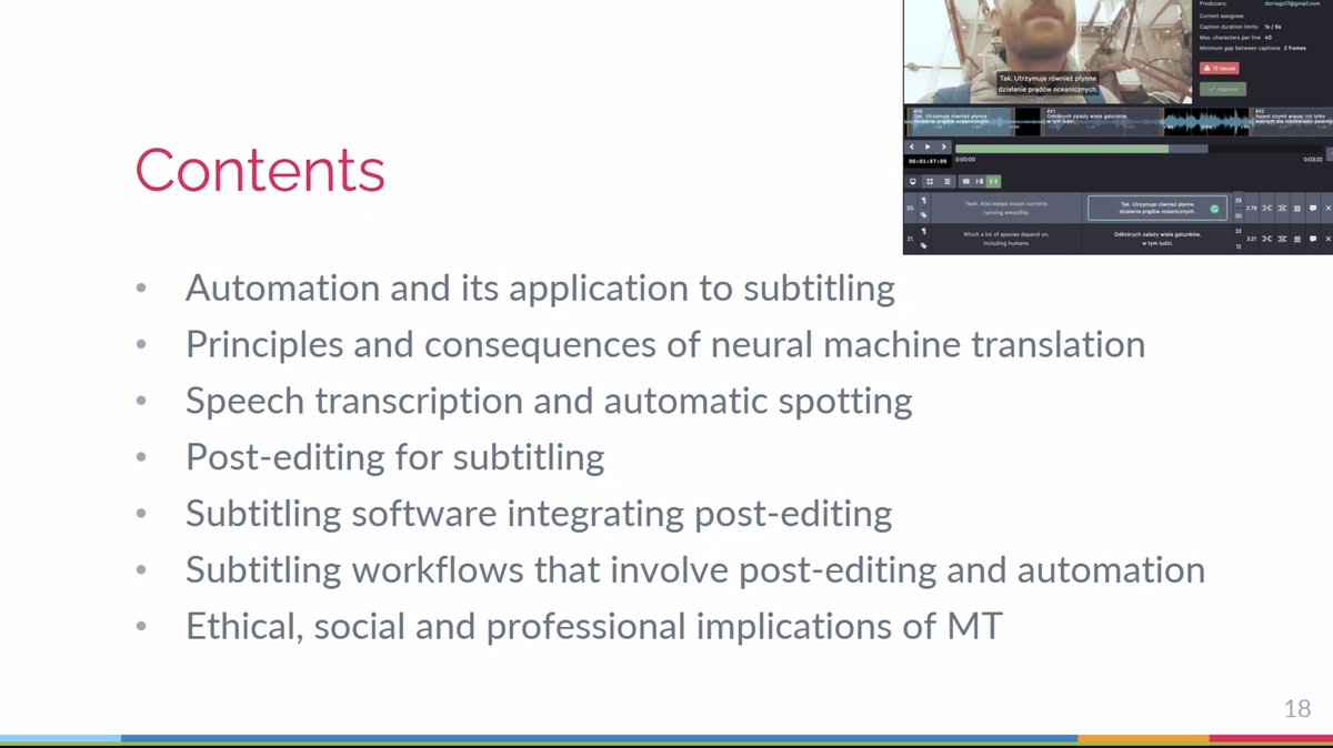 SusanaValdez's tweet photo. @dorrego describes the course that was created that included machine translation

#APTIS2022 #TranslationStudies #TranslatorTraining https://t.co/GsQWb1HdaF