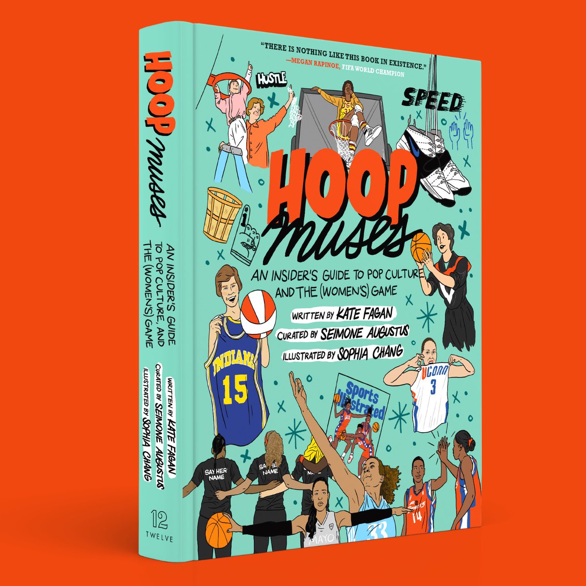 HOOP MUSES is an homage to the game, bringing style and flair to all the details, moments, and people who have shaped the collective world of (women's) hoops. @seimoneaugustus x @esymai from @twelvebooks. To pre-order: bookshop.org/p/books/hoop-m…