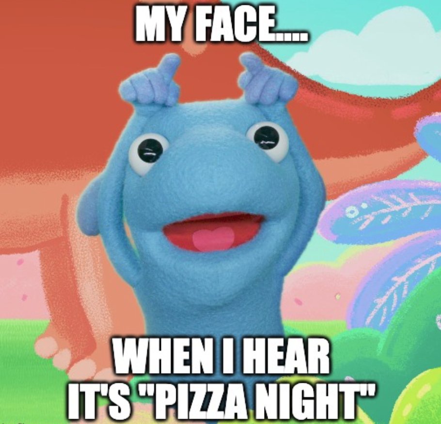 TheTreebees's tweet image. Out of all the Treebees, Zo definitely loves pizza the most! Zo's favorite pizza topping is banana, what's yours?  #treebees #preschoolmusic #musiceducation #musicforkids #musicfortv #musicforchildren #musicforbabies #musicfortoddlers #vancouverkids #vancouvermoms #vancouvermusic