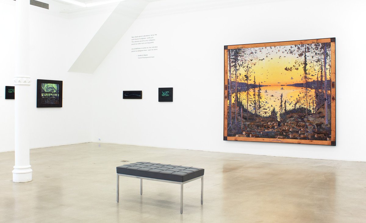 AlexandreGallry's tweet image. Natural splendor abounds both outdoors and inside this season as we share with you new paintings by #TomUttech, who draws inspiration for his meticulously detailed canvases from the woods of the Precambrian Shield, a stretch of land across the northern U.S. and South-Eastern CA.