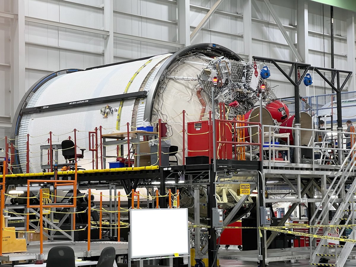torybruno's tweet photo. Here's something to help with your stressful day:  #VulcanRocket’s First Flight Centaur V (and Standard Brian). With its pair of astoundingly high performance RL10C engines installed! #CountdownToVulcan 
@AerojetRdyne https://t.co/G5ArDKGPv8