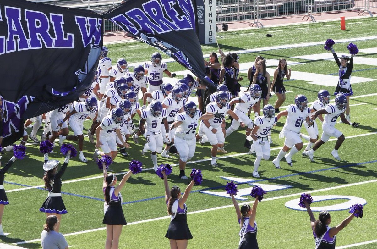 whsdrillteam's tweet photo. ⚔️💜 PLAYOFFS ROUND 2💜⚔️ 
It’s game day warriors! Let’s see Farris stadium PACKED with purple today! Our Warriors are going against the Harlingen Cardinals today for their spot in round 3! LETS GO WARRIORS!!! 💜🏈⚔️ https://t.co/QAynAHnBXw