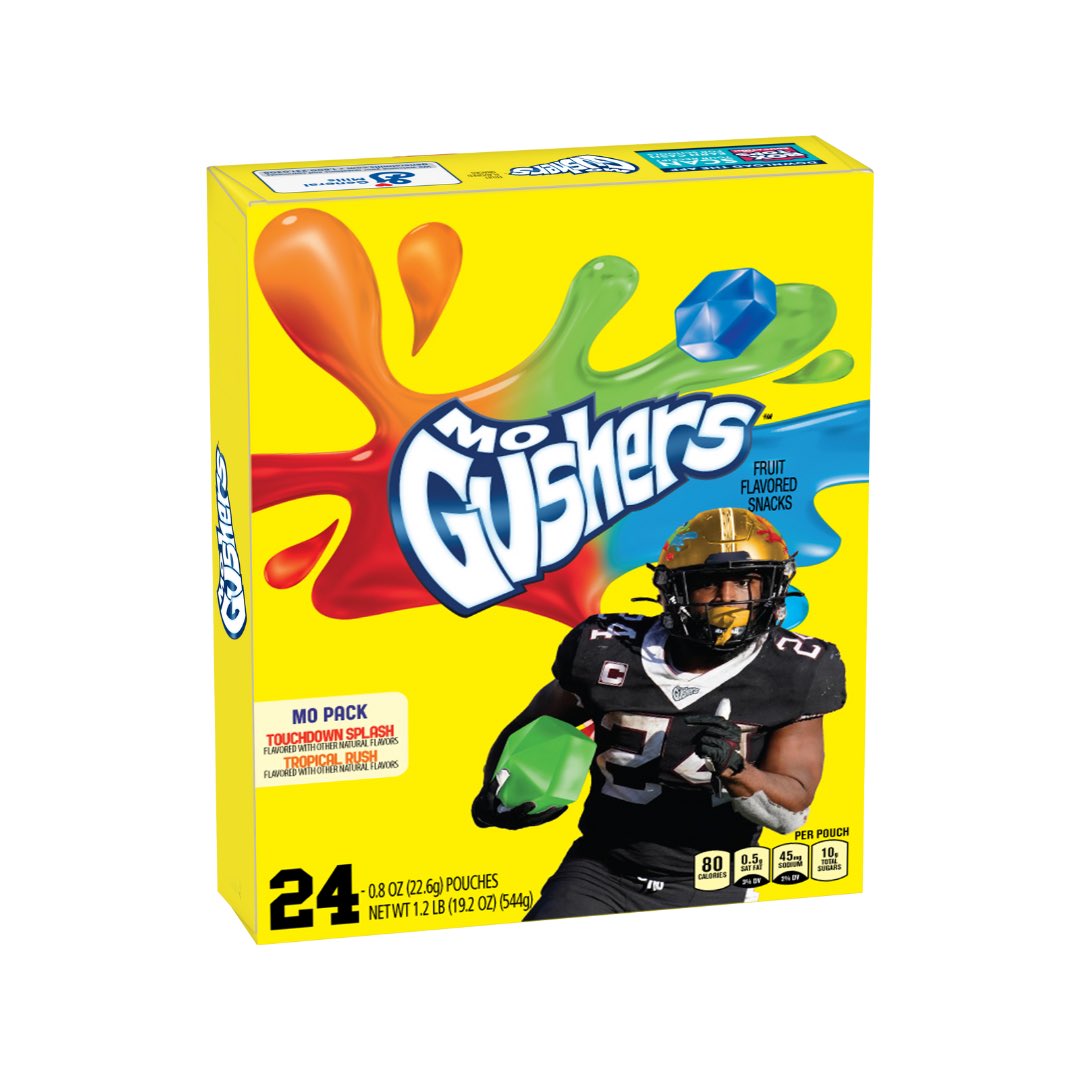 .<a href="/GopherFootball/">Minnesota Football</a> RB Mo Ibrahim was seen eating Gushers on the sideline of a game, now he’s getting his own Gushers box as part of an NIL deal. The Mo Pack will feature Touchdown Splash and Tropical Rush flavors.