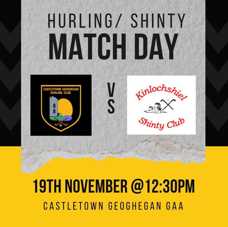 HURLING/SHINTY .We play our good friends from Kinlochsheil tomorrow in the park it should be an entertaining match