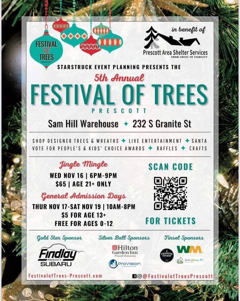 TeamPineappleAZ's tweet photo. Come support the Festival of Trees tonight and meet some of our new Team! We will be there from 4-7:30 tonight. 

Festival of Trees this year is benefiting Prescott Area Shelter Services! https://t.co/yFTAWELryH