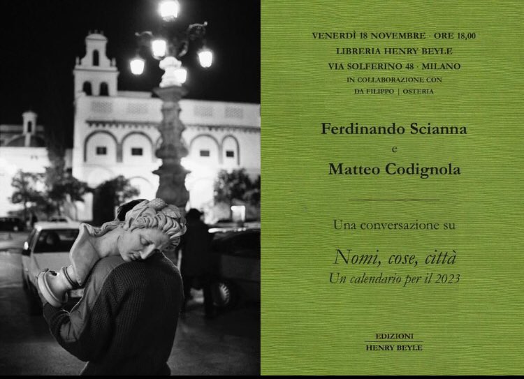 CarloOttaviano's tweet image. Alla @EdHenryBeyle presentazione del calendario 2023 di Ferdinando Scianna. Libro stupendo - e non credevo possibile la replica - come quello dello scorso anno