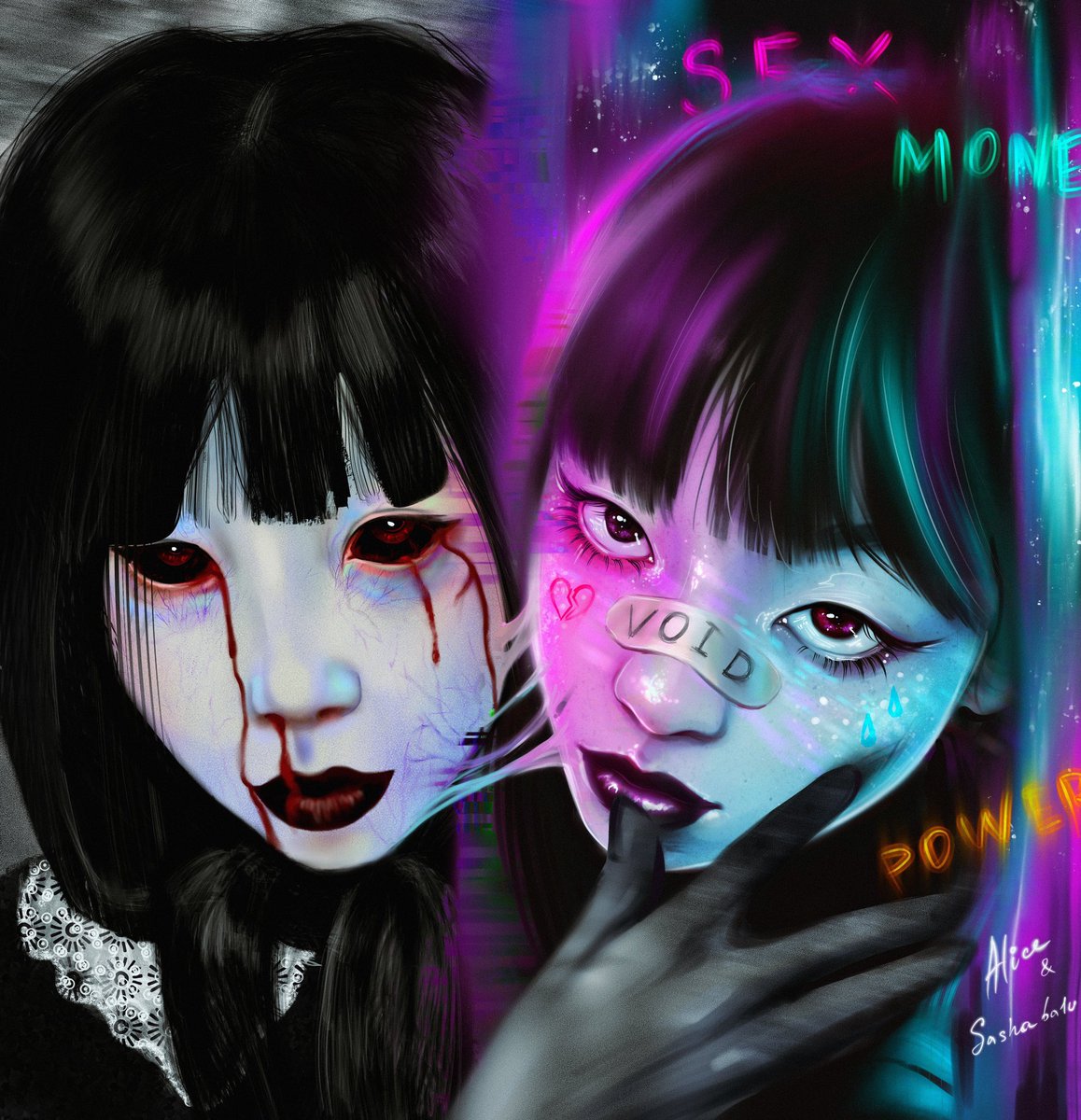 🎆NEW DROP ON FND🎇 

Hi everyone 💜 I want to introduce you my new work in collaboration with <a href="/Sashaba1uart/">Sashaba1u art</a> 💥💥💥💥 I think we have an awesome collaboration ❤️🔥

"The Void" 

The other side or the true essence? 
💙Reserve: 0.08 ETH 
 
Link⬇️ 

#KatoKrew