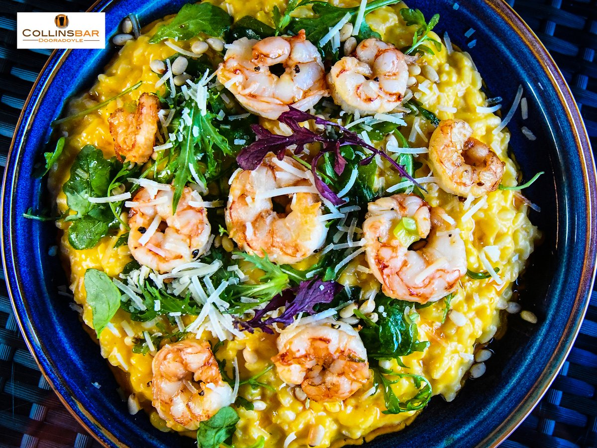 CollinsBarDoora's tweet photo. For Tonights Special our chefs have created this Roast Butternut Squash and Chilli Prawn Risotto with Toasted Pine Nuts and Dressed Rocket Salad. Available Now! #Risotto #ChilliPrawn #ToastedPineNuts #RocketSalad #RoastButternutSquash https://t.co/KseY2qJzji https://t.co/4kUyzUJrDm