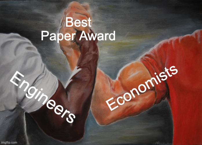 Congrats @FanTong_ @auffhammer @alanjenn & Derek Wolfson on the @EnvSciTech award 🥂🥳  Thanks to @BerkeleyLabETA @BerkeleyLab for supporting our freight electrification + air quality research. 
Announcement: pubs.acs.org/doi/10.1021/ac…
Original paper here: pubs.acs.org/doi/10.1021/ac…