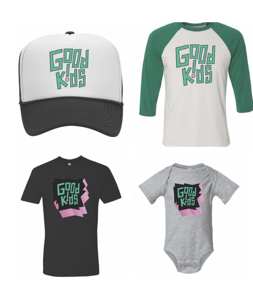 TodayOnGoodKids's tweet photo. Good Kids Merch is here! Visit https://t.co/OozyxX7kJH for shirts, hoodies, hats and more in adult and kids sizes. Looking Sweet… Today on Good Kids! https://t.co/r47MVMNU1B