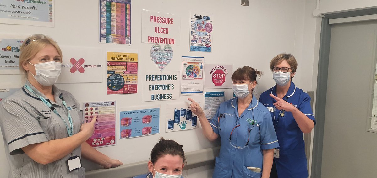 GAllen2102's tweet photo. Pressure Ulcer Prevention is Everyone's Business! #stopthepressure #reacttored #pressureulcerawareness #collaborativeworking #nightingale @Laurenhenry43 @millarwilson @leeannphysio @justin_j_oneill https://t.co/7F25QtsuF9
