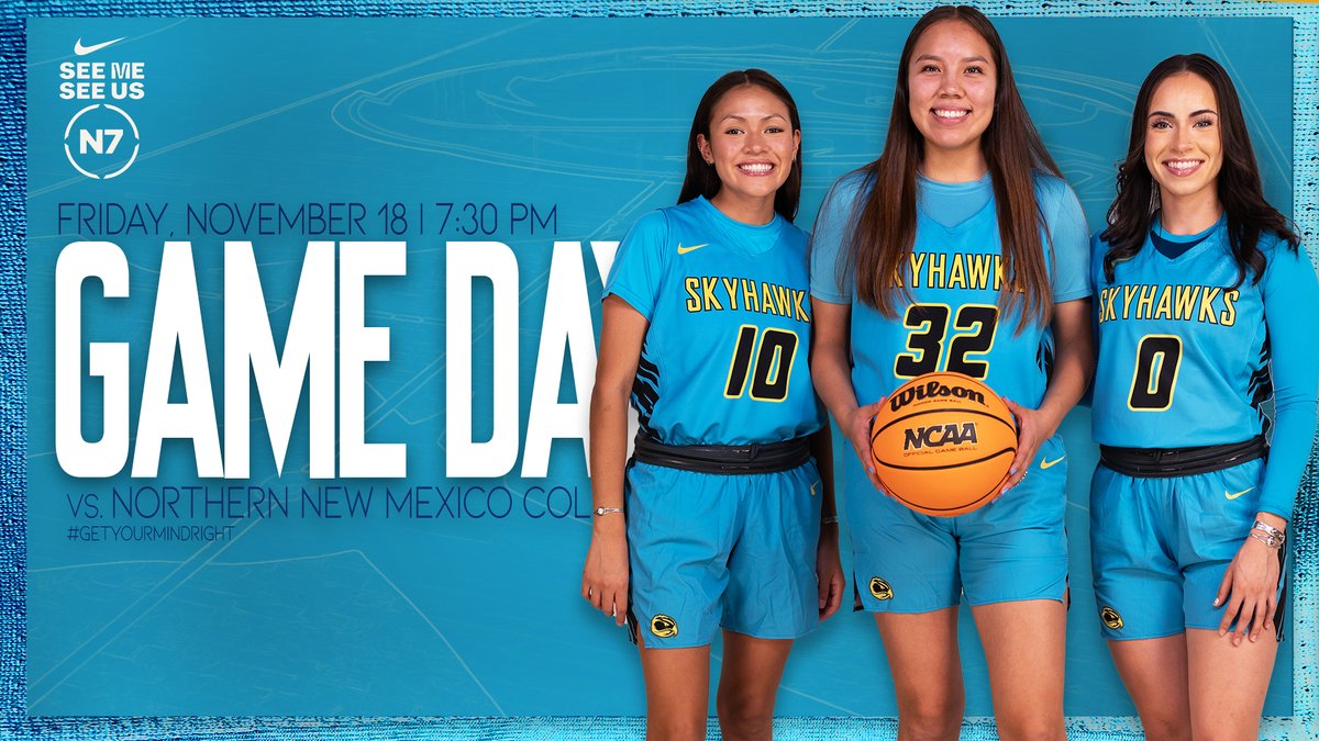 Home opener and 𝙉𝙄𝙆𝙀 𝙉7...what more could you ask for? #NativeAmericanHeritageMonth 🆚: Northern New Mexico College 📍: Whalen Gymnasium 🕖: 7:30 p.m. 📊: bit.ly/2GMhYmw 📺: bit.ly/3EIWTXL