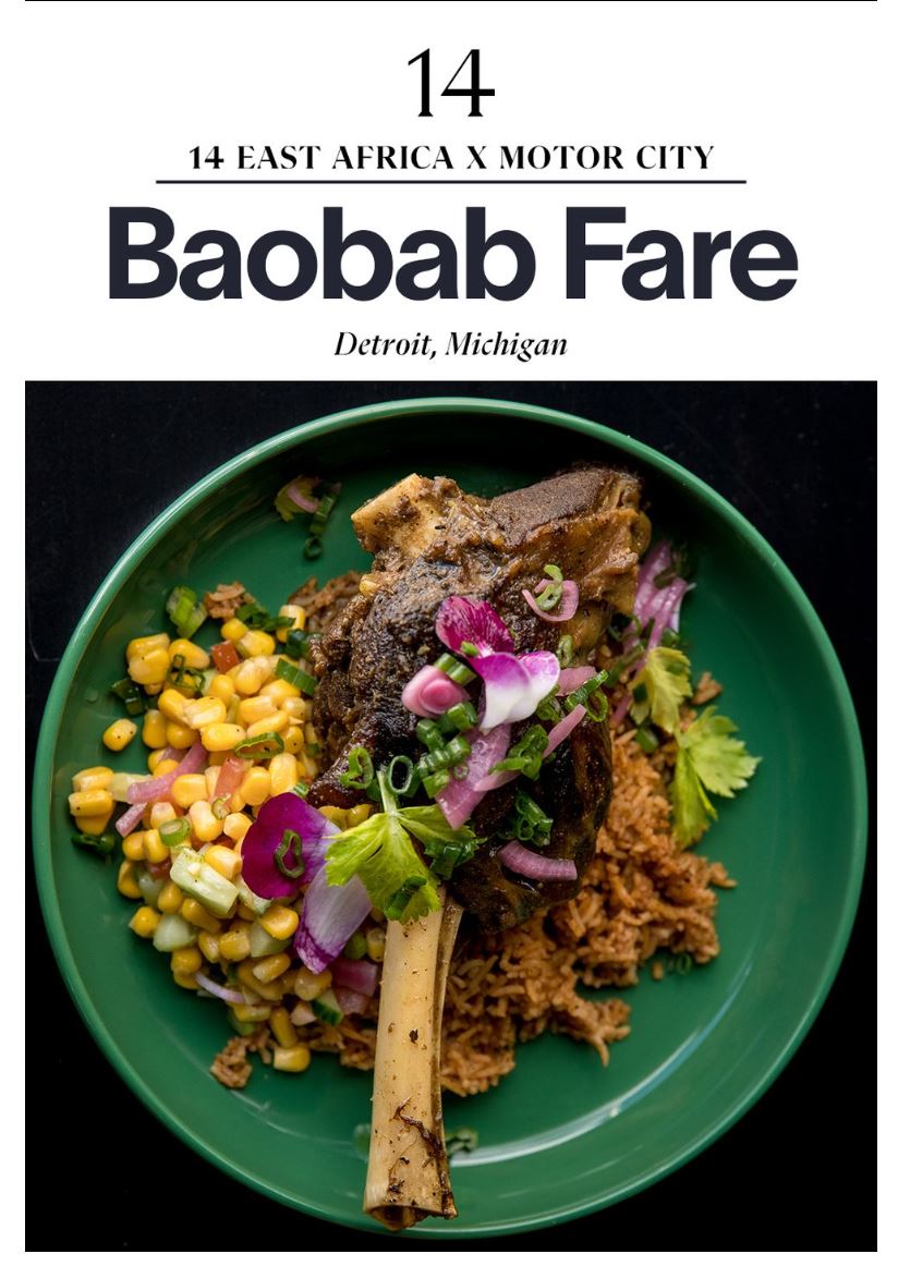 InvestDet's tweet photo. Congratulations to Invest Detroit client Baobab Fare on making the 40th edition of @esquire's Best New Restaurants in America 2022! We couldn't be happier for you. Come check them out!
 
#baobabfare #Detroitsmallbusiness #detroitrestaurant https://t.co/YJvBuWt5hC