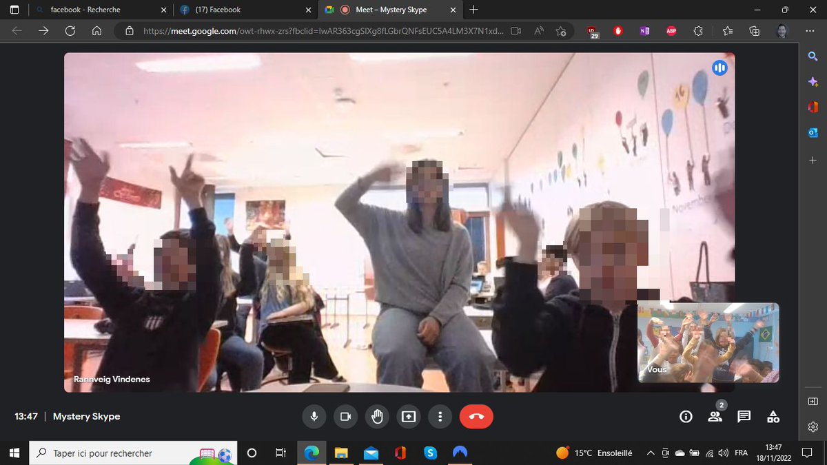 arperrier's tweet photo. Trip to Northern Europe to play a #mysteryskype with @vindener Ss 🇳🇴
It's always funny to see that in these countries they have a fairly cold temperature🥶 while we enjoy the mild Mediterranean climate🏖️
An excellent game, many cultural issues: a very pleasant moment
#MIEExpert https://t.co/u2Ro6tk5WD