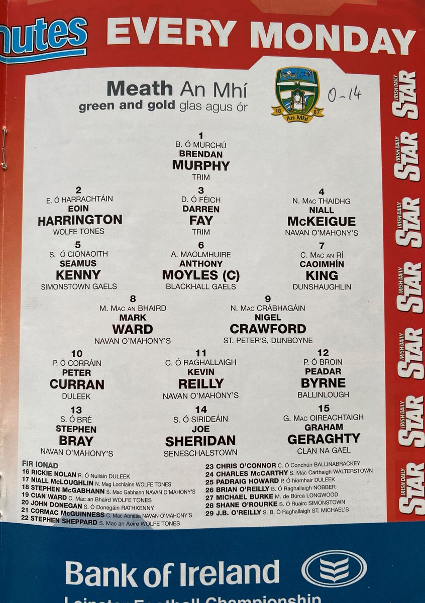 GAA Programmes tweet media