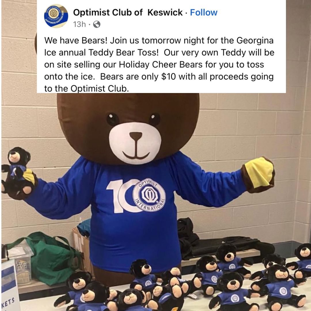 GeorginaIce's tweet image. 🚨🧊GAME DAY🧊🚨

#HereWeGo with one of our BIGGEST games of the year - TEDDY BEAR TOSS v North Kawartha Knights.  Puck drop at 7:30pm, Pre-game warm-up at 7:00pm.

#Rollice #Section94 #HometownCorner #IceWarning #HockeyNightInGeorgina #HometownJuniorHockey #TeddyBearToss