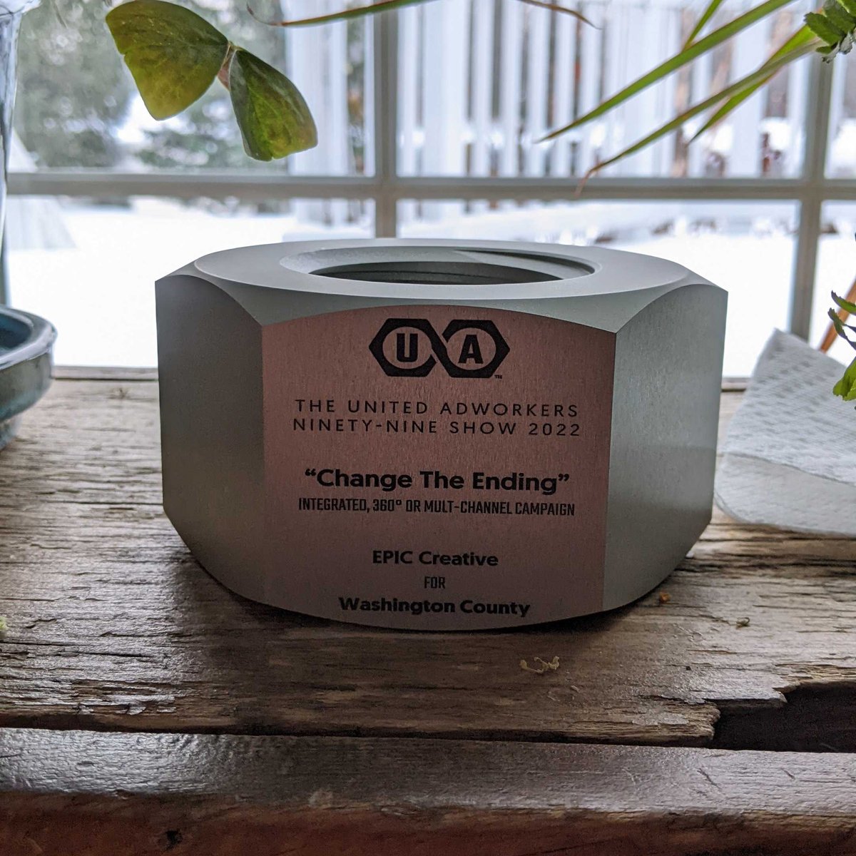 EPIC_Creative's tweet photo. We're humbled to be recognized with a silver @unitedadworkers Milwaukee 99 award for our "Change The Ending" campaign done for Washington County. 

Congratulations to all of last night's winners! https://t.co/F6tQaGnme1